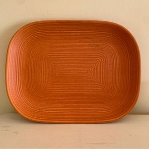 Vintage ROYAL STONE Stoneware Concentric Rings Design Platter Server MCM